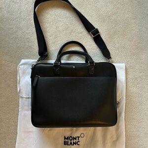 Montblanc Black Leather Briefcase